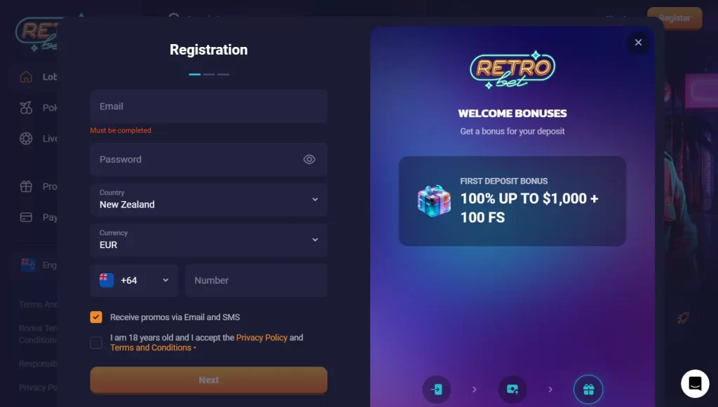 Sign Up Process