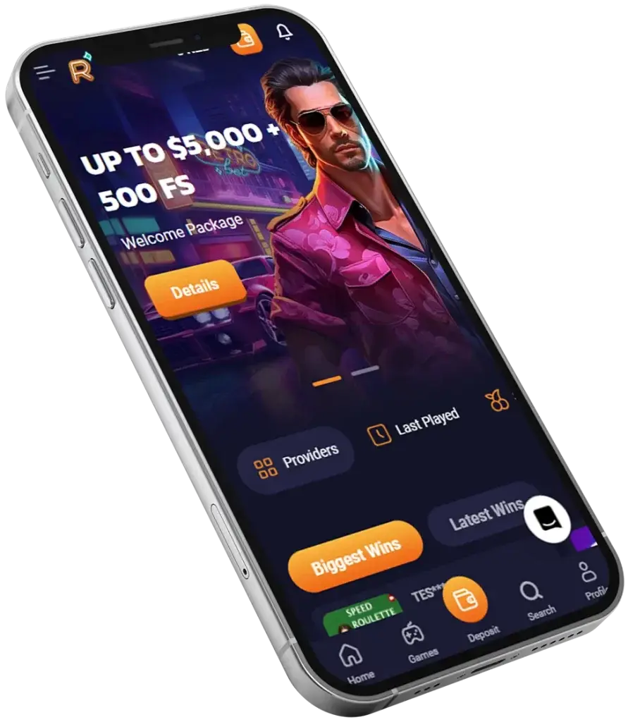 RetroBet App Main Page
